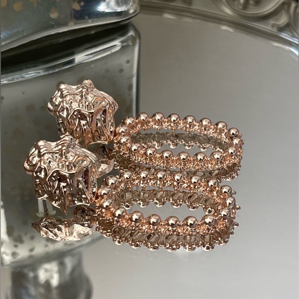 Rose gold earrings
